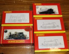 5 Hornby Railways tank/diesel locomotives. 4 Terrier 0-6-0 tank loco’s- SR Carisbrooke 13 R2407.