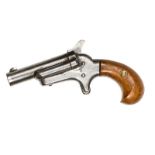 A well made non working miniature of a Colt No 3 derringer pistol, 2¼” overall. VGC, Made by the