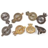 4 Geo V Household Cavalry cap badges: officer’s bronze Second LG with blades, OR’s First LG (slide