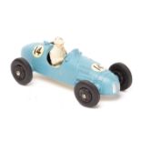 A Crescent Toys Gordini 2.5 litre Grand Prix car. In light French blue, with black wheels and tyres.
