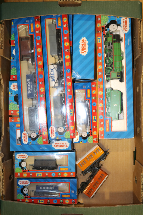 A small quantity of Hornby Railways Thomas & Friends. Thomas the Tank Engine No.1 in lined light