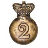 An OR’s Regency pattern shako badge of the 2nd (Queen’s Royal) Regt of Foot. GC Plate 7