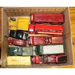 A small quantity of Dinky Toys. A Leyland Octopus tanker in the red livery of Esso, a Foden