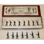 2 Britains sets. Royal Marines from set No.35. 1934-37 8 figures Officer with unsheathed sword