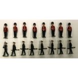 2 Britains sets. Rifle Brigade marching at the trail with Officer from set No.2091. 1954-59 8