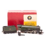 A scarce TRIX OO gauge 3-rail tender locomotive. A BR 4-6-2 Scotsman 60103 (1/540) in lined