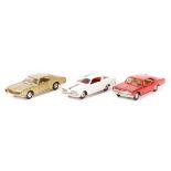 3 Cragstan cars from the ‘Detroit Senior’ series. A Buick Riviera (8108) in light metallic gold,