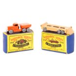 2 Matchbox Series. A No.15 Diamond T Prime Mover. In orange with silver radiator and trim with