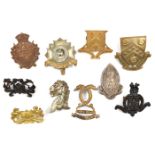 10 school cadet cap badges: Hulme Grammar Oldham (2576, one lug resoldered), Kings College