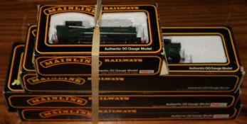 4 Mainline GWR OO gauge locomotives. A Manor class 4-6-0 Hinton Manor 7819. Class 43xx 2-6-0 5322,