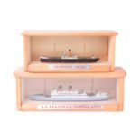 2 quality small scale water line wooden model ships. The Union Castle Line R.M.S./S.S. Balmoral