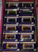 24 Dapol Model Railways Freight Wagons. 2x SR cattle wagons, LBSC cattle wagon, 16 open wagons