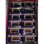 24 Dapol Model Railways Freight Wagons. 2x SR cattle wagons, LBSC cattle wagon, 16 open wagons