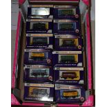 24 Dapol Model Railways Freight Wagons. 3x Conflat 2 with Harris & Co container and one with SR