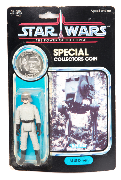 A scarce Kenner 1984 Star Wars Last 17 figure. A Power of the Force (POTF) Special Collectors Coin