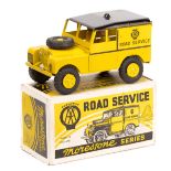 A 1950’s Morestone Series scale model Road Service vehicle. A Land Rover series 1 SWB in yellow