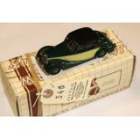 A Minimarque 43 white metal model 1948 Riley RMB Saloon. An example in British Racing Green with