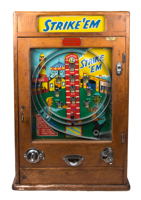 An impressive Penny Arcade machine. This example probably of 1950’s British manufacture is called ‘