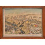 A contemporary coloured print “Charge of the 21st Lancers”, “A Second Balaclava Charge” Omdurman,
