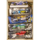 5 1:18 scale Formula 1 single seat racing cars. 5 Pauls Model Art – Michael Schumacher Collection