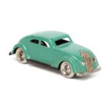 A scarce late 1930’s Lehmann ‘Spielzeug’ (Toys) GNOM No.807 tinplate saloon car. In the style of