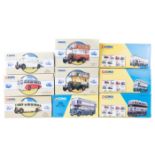 14 Corgi Classic Buses and Coaches. 2x Routemaster – Omnibus Shilibeer and London Transport in ‘