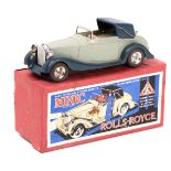 A rare early 1930’s tinplate Minic Scale Model Series clockwork Rolls Royce Type Sedanca (50ME).