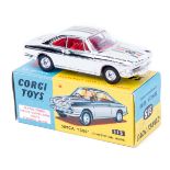 Corgi Toys Simca ‘1000’ Competition Model (315). An example in silver vacuum plated finish, RN 8