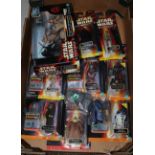 12 Star Wars Episode 1 3.75" figures by Hasbro. From collection 1,2 and 3 all with Comm Tech chips –