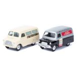 2 Corgi Toys Bedford CA. 12CWT ‘Evening Standard’ van (421 in silver and black livery, with single