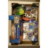 A quantity of Star Wars 3.75" figures. 5 mid 1990’s figures in orange card backed blister packs,