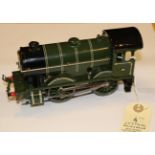 A Hornby O Gauge No.1 Special clockwork 0-4-0 tender locomotive. Finished in lined Southern green