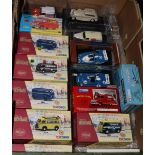 A quantity of Corgi Heritage vehicles etc. 5x Peugeot D3A delivery vans – 2x Tole Blue, Peugeot