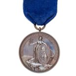 Davison’s Nile Medal 1798. bronze issue, now fitted with top edge loop and ring for ribbon. Minor