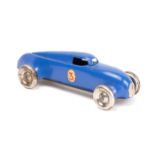 A scarce late 1930’s Lehmann ‘Spielzeug’ (Toys) GNOM No.810 tinplate single seat racing car. A