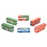 A good quantity of metal kits and repainted Dinky buses/coaches. Routemasters, Leyland Atlanteans,
