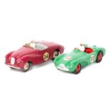 2 Dinky Toys sports/racing cars. Aston Martin DB3S (110). An example with mid-green body, white