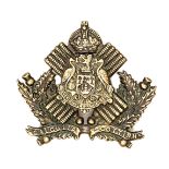 A cast WM headdress badge of the Calcutta Scottish. GC Plate 1 Part of a Private Collection