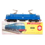 A Hornby Dublo 2-rail class AL1 3300HP Bo-Bo electric locomotive. E3002 (2245) in blue livery with