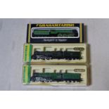 3 N Gauge locomotives. A Graham Farish LNER Class A3 4-6-2 tender locomotive (1822), Flying Scotsman