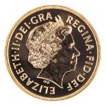 Elizabeth II AV £5 piece 1999, with “U” beside date. Unc, in official Royal Mint plush case (gilt