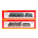 2 Hornby tender locomotives. A BR Battle of Britain Class 4-6-2 locomotive Tangmere 34067 and a King