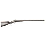 A double barrelled 14 bore percussion sporting gun by James Hall (Birmingham ?) c 1840, 46½”