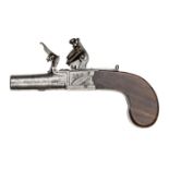 A 42 bore flintlock boxlock pocket pistol by Stephens, London, c 1820, 6¼” overall, turn off
