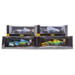 4 1:18 Formula 1 racing cars. 2x Pauls Model Art Michael Schumacher Collection – Benetton Ford RN5