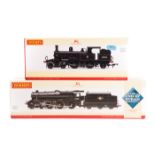 2 Hornby locomotives. BR class 5P5F 4-6-0 tender locomotive 44781. In unlined black livery. Together