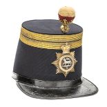 A Colonel’s 1861-69 (Quilted) pattern shako of The 2nd (Queen’s Royal) Regiment, cloth body with