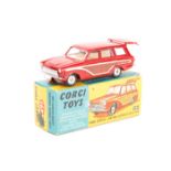 Corgi Toys Ford Consul Cortina Super Estate (491). An example in bright red with ‘wood’ effect