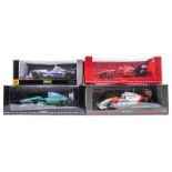 4 1:18 Formula 1 racing cars. 3 Pauls Model Art – 2x Michael Schumacher Collection – Ferrari F310