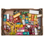 A large quantity of Matchbox Speed Kings, King Size, etc. Including refuse vehicles, mobile crane,